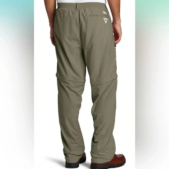 Columbia UPF 50 Aruba III quick dry zip off convertible pants sage color - Picture 2 of 13